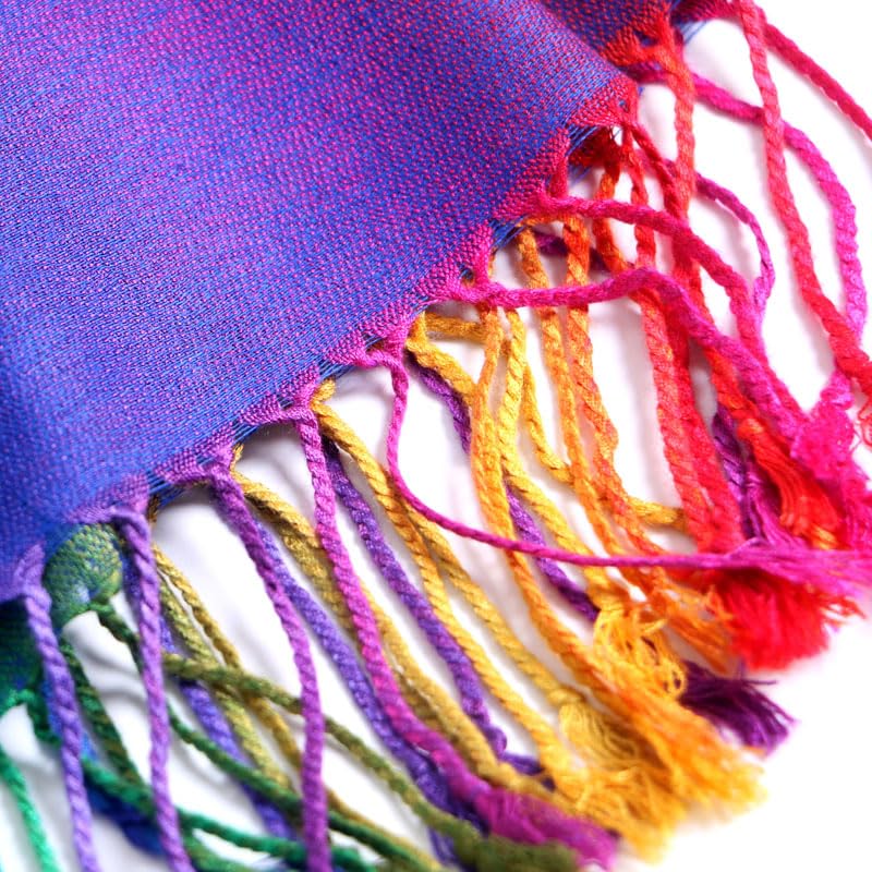 SmilerSmile Colorful Scarf Wraps for Womens Tassel Shawl Wrap2