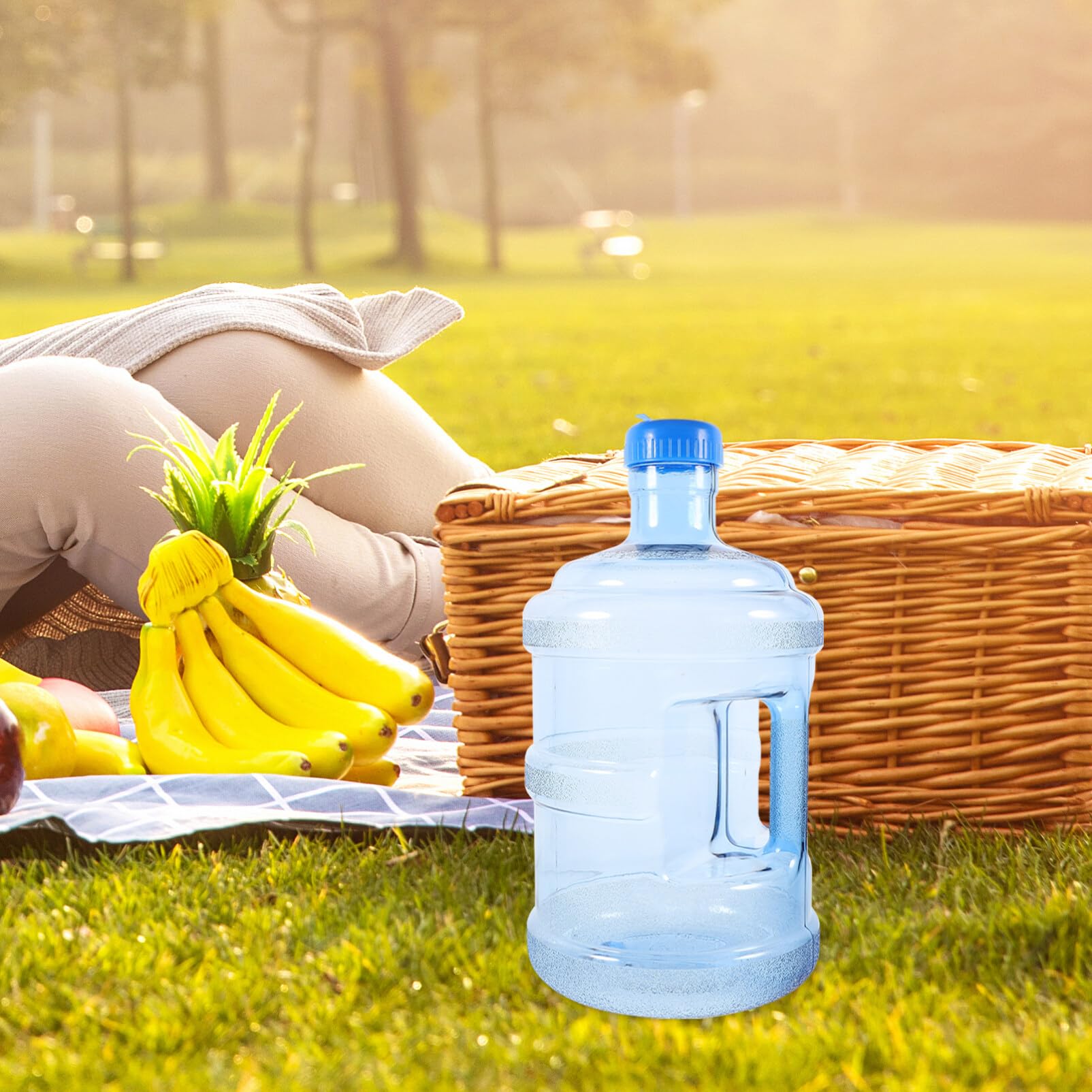 Luxshiny Botella De Agua Reutilizable De Jarra De Almacenamiento De Agua Con Asa y Duradero Para Uso Doméstico y Outdoor