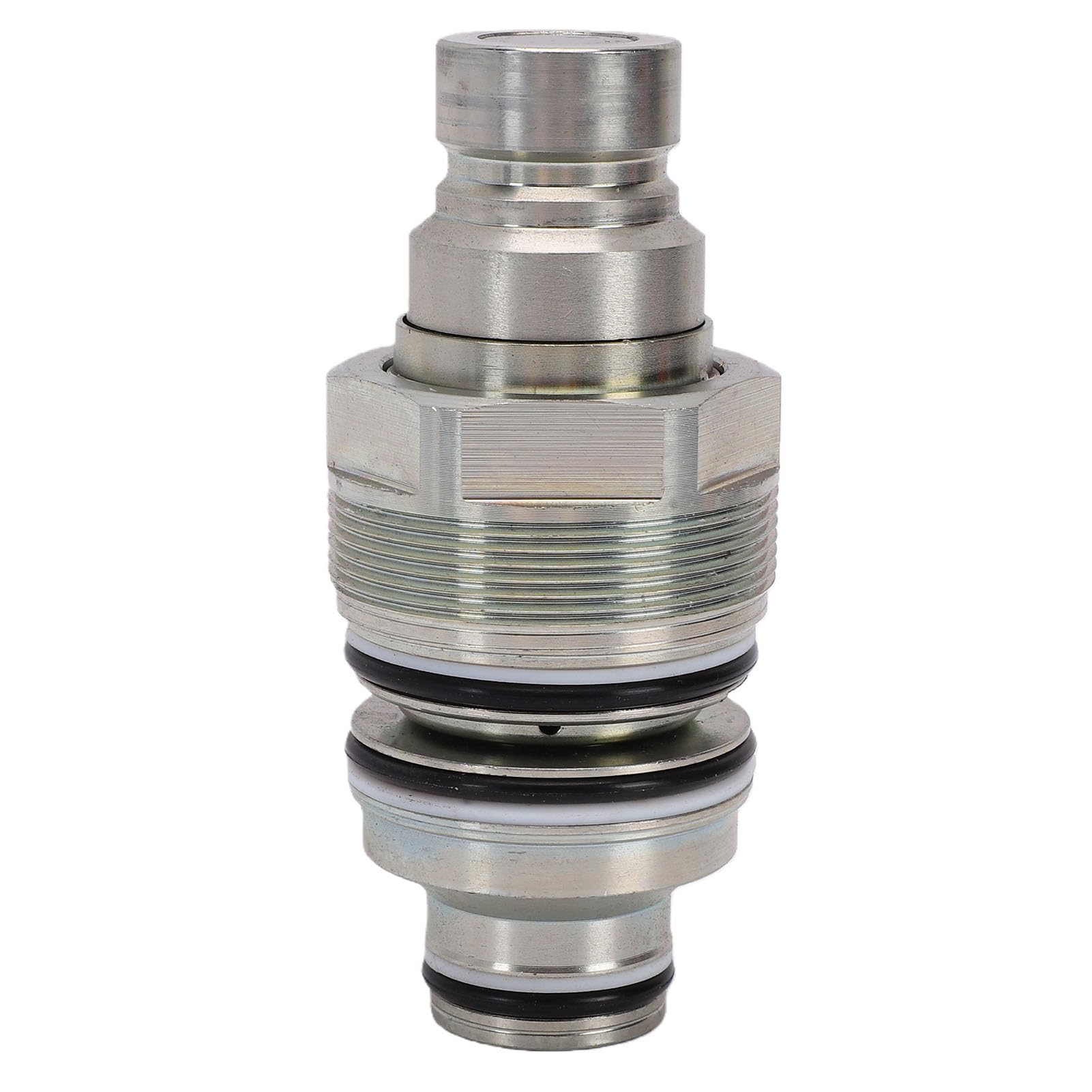 Eujgoov 6680018 M46 Acoplador Hidráulico Hembra de Cara Plana de Repuesto para Cargadores S130 S150 S160 S175 S185 S205, con Diseño a Prueba de Fugas de Acero de Aleación para Excavadoras