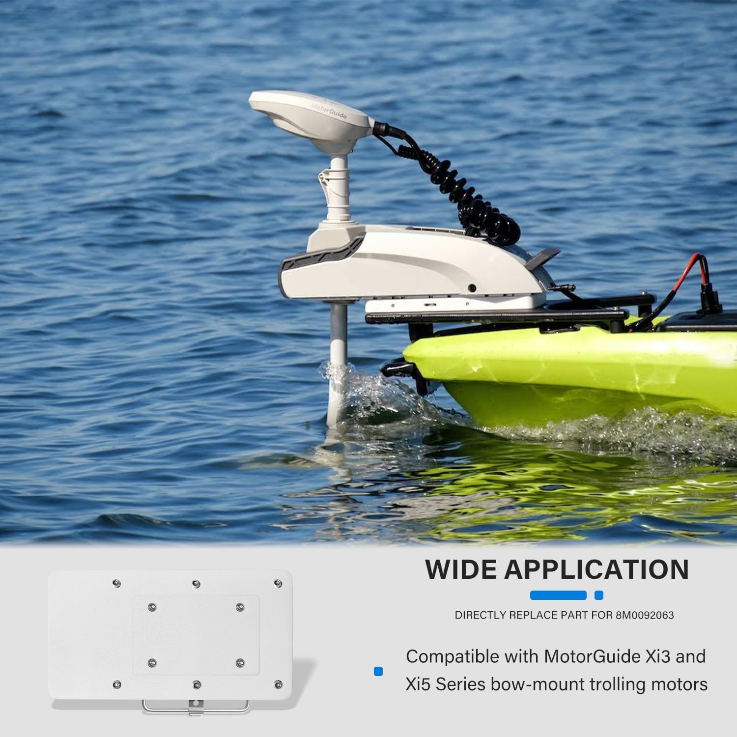 Replace Part for 8M0092063 Xi Series Quick-Release Mounting Bracket Kit for Xi3 Xi5 Trolling Motors White