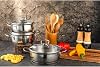 6 Parça Paslanmaz Çelik Bahar Tencere Seti (14,16,18 cm)
