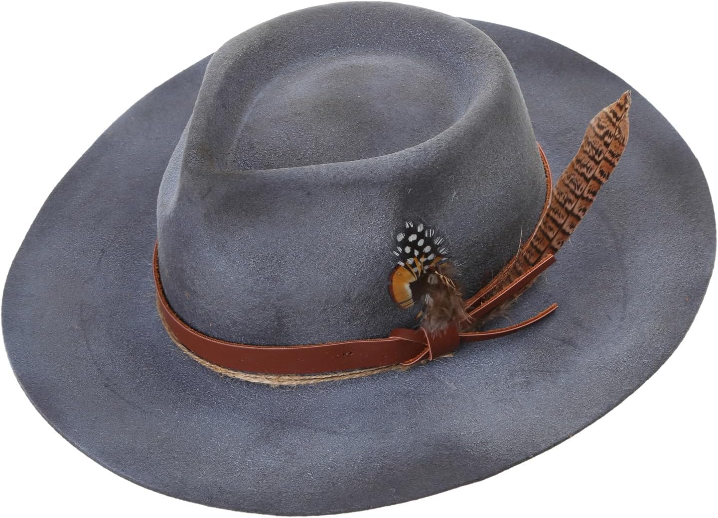 Wool Fedora Western Short Brim Hat for Women Men Photo Props Western Fedora for Men Women Unisex Wear.Khaki - Image 9