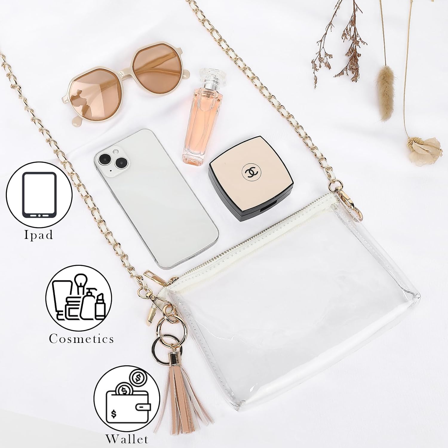 YGR Womens Clear Bag for Stadium Events PVC Small Crossbody Purse for Concert, Party Sports Stadium Approved Present - Image 6