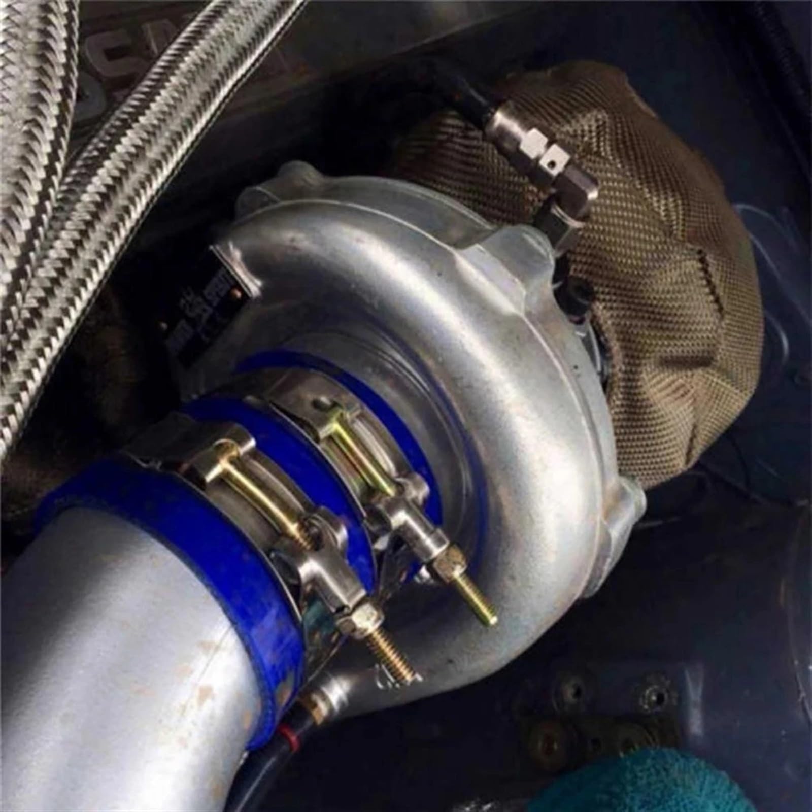 T3 T25 Coperta di protezione turbo for auto Protezione termica Barriera Copertura avvolgente for turbocompressore