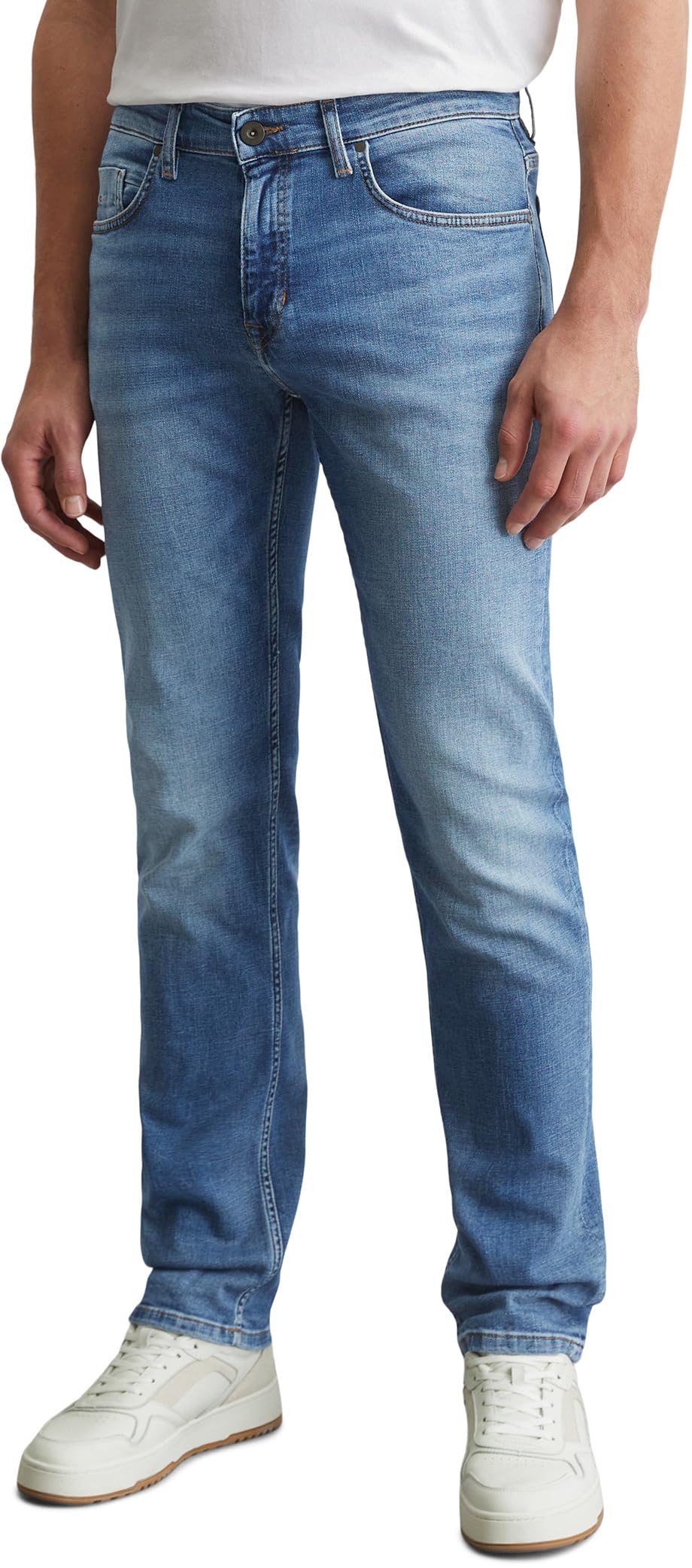 Marc O'Polo Herren Jeanshose mit Stretch-Anteil Regular Fit