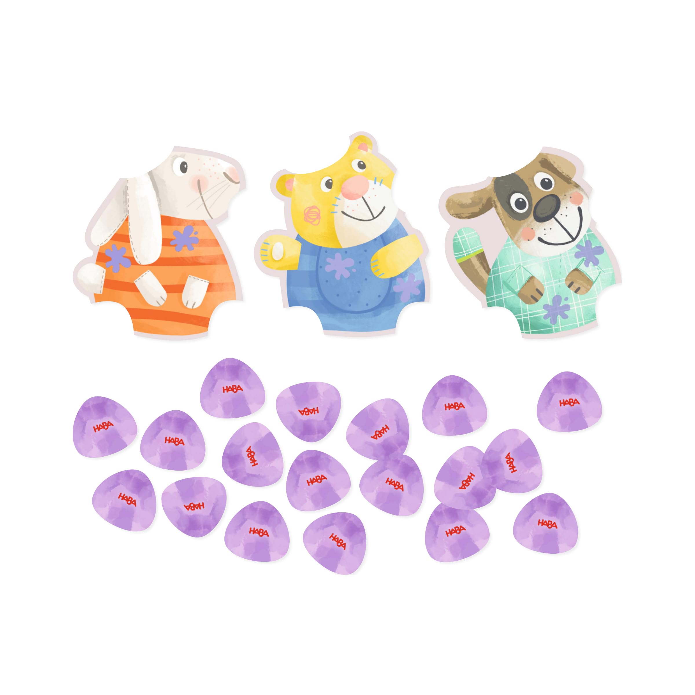HABA 2012218003 - Mis Primeros Juegos – ¿Mío o tuyo?, Primer Juego Infantil de Mesa de Memoria, de Viaje. Más 2 años