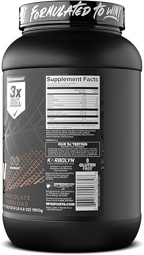 Miniatura 63 de EFX Sports Karbolyn Fuel | Polvo de carbohidratos de rápida absorción | Carga de carbohidratos, energía sostenida, recuperación rápida, sin