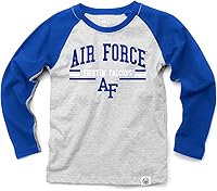 Vista 77 de Wes and Willy NCAA playera raglán de manga larga para niños