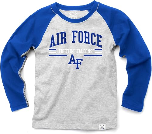 Wes and Willy NCAA Kids LS Raglan Tee