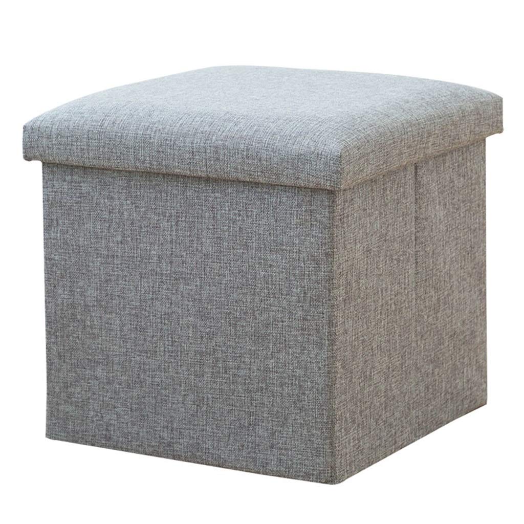 Pouf de rangement pliable CHEWYNP pour cacher le désordre et s'asseoir