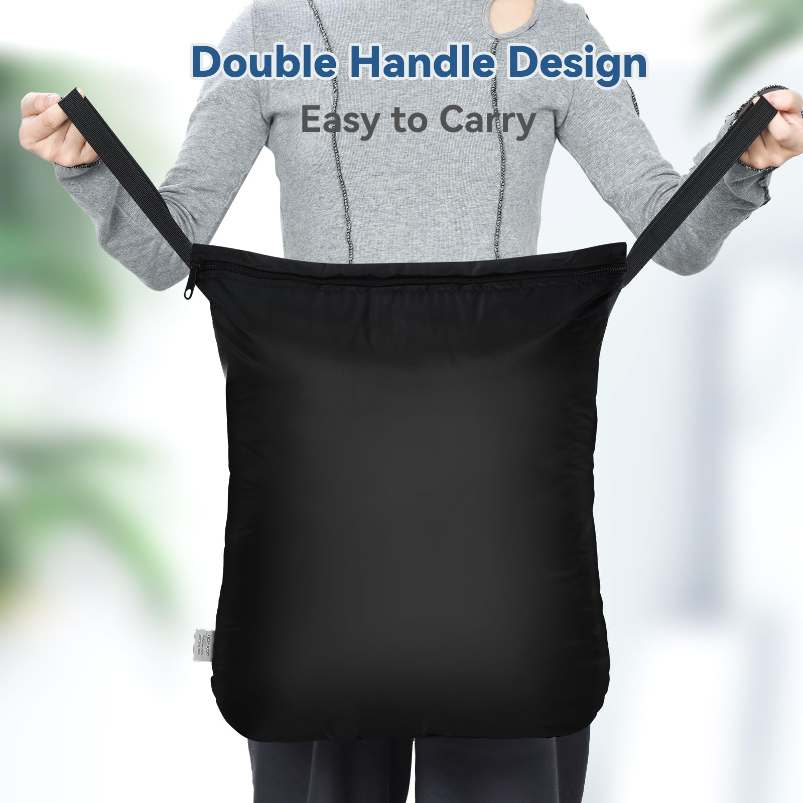 Sacchetti Impermeabili Per Biancheria Sporca - 2 Pezzi 40x50cm - Ideale Per Viaggi, Palestra, Piscina - Foto 2