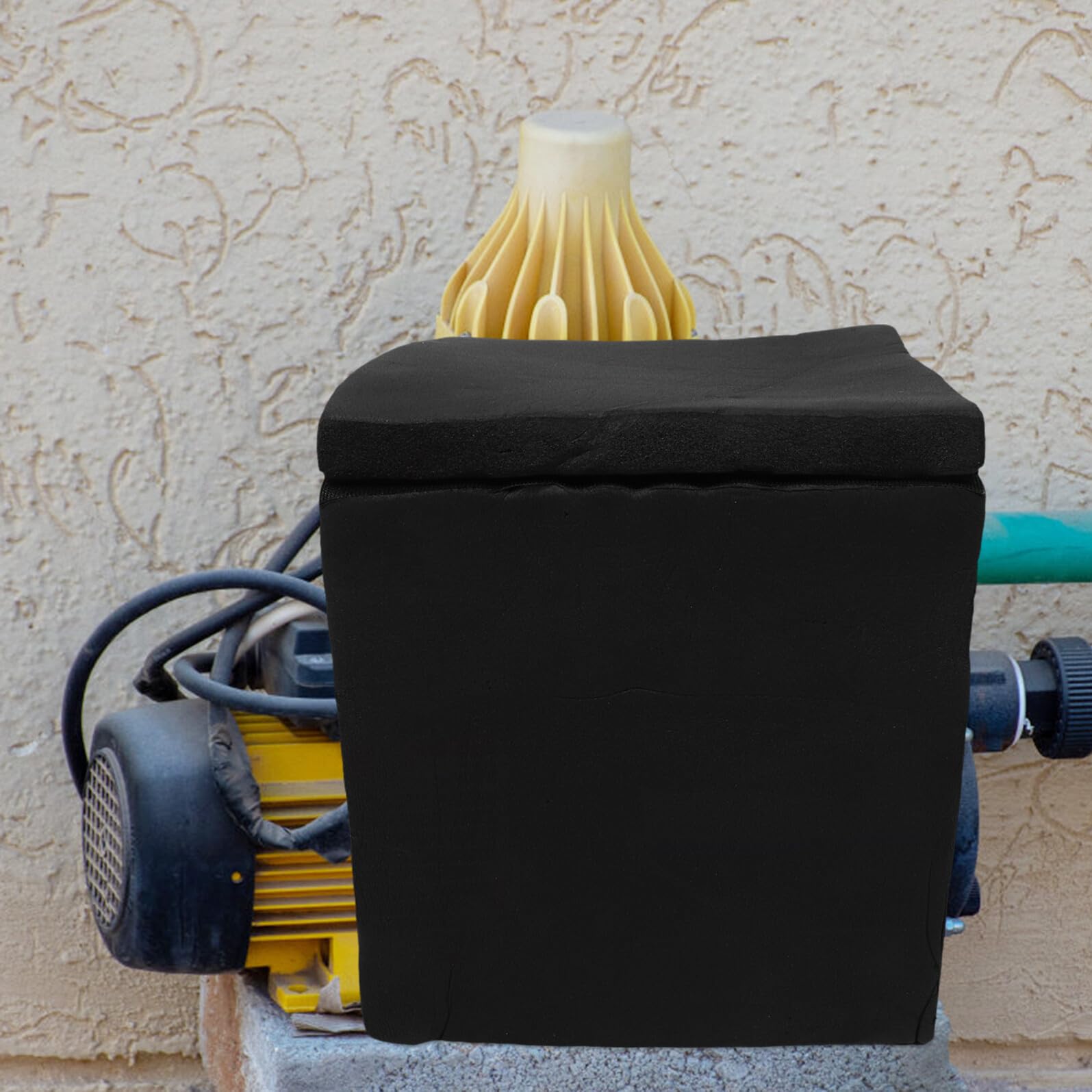 SHINEOFI Caja Insonorizada Industrial para Bombas de Agua y Generadores Pequeños, Escudo Reductor de Ruido de Esponja Negra 25X20X25 CM, Adecuada para Ambientes de Trabajo y Exteriores