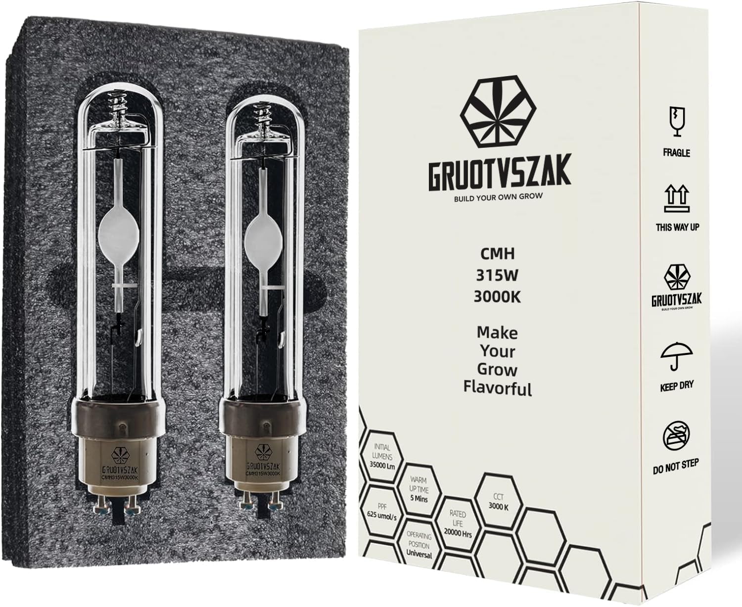 GRUOTVSZAK CMH315W 3000K 2P