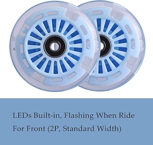 Miniatura 7 de Wiggle - Juego de ruedas de repuesto de poliuretano para automóvil delantero 2P iluminado paquete de ruedas de automóvil oscilantes trasero 2P más