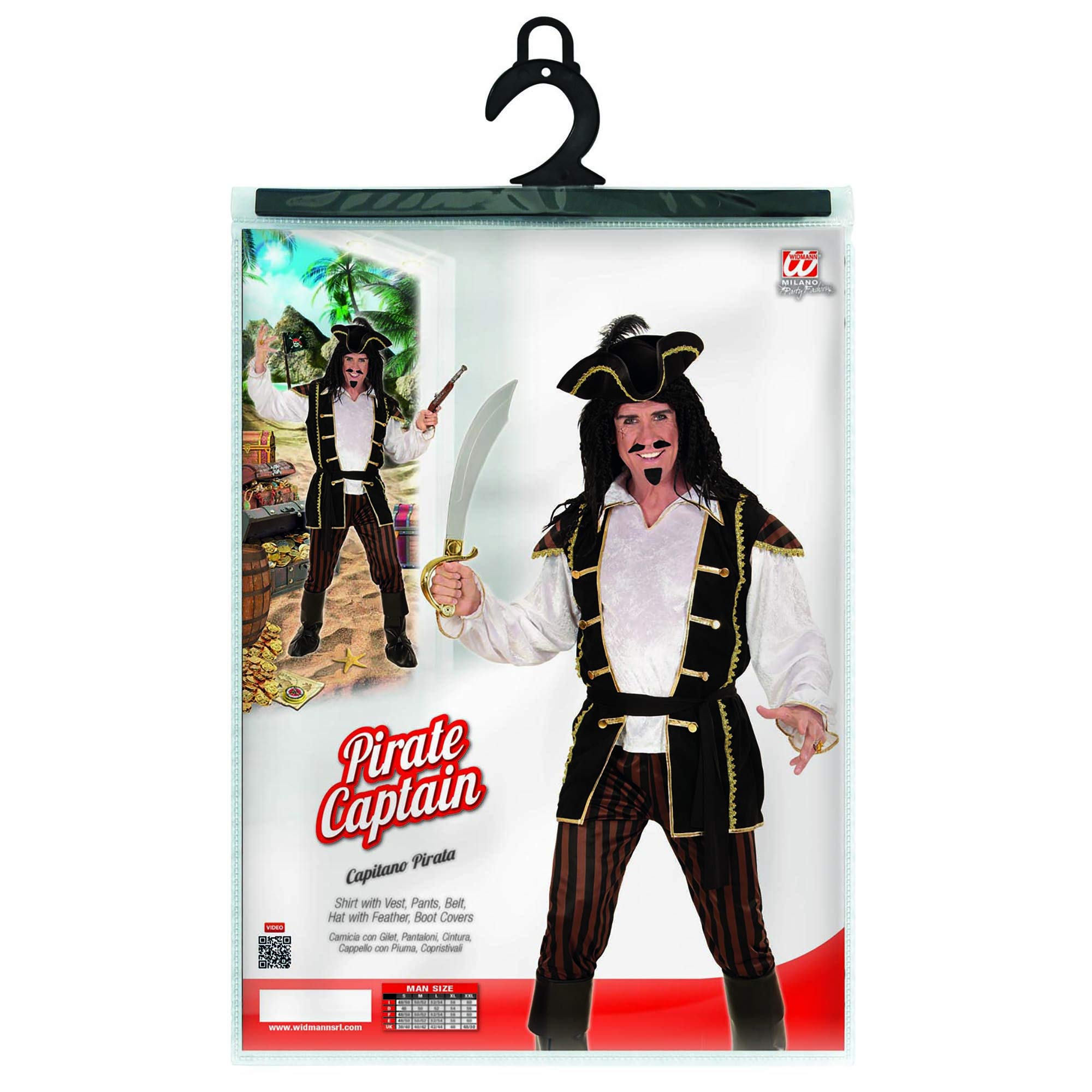 Widmann 06894 costume CAPITANO PIRATA XL