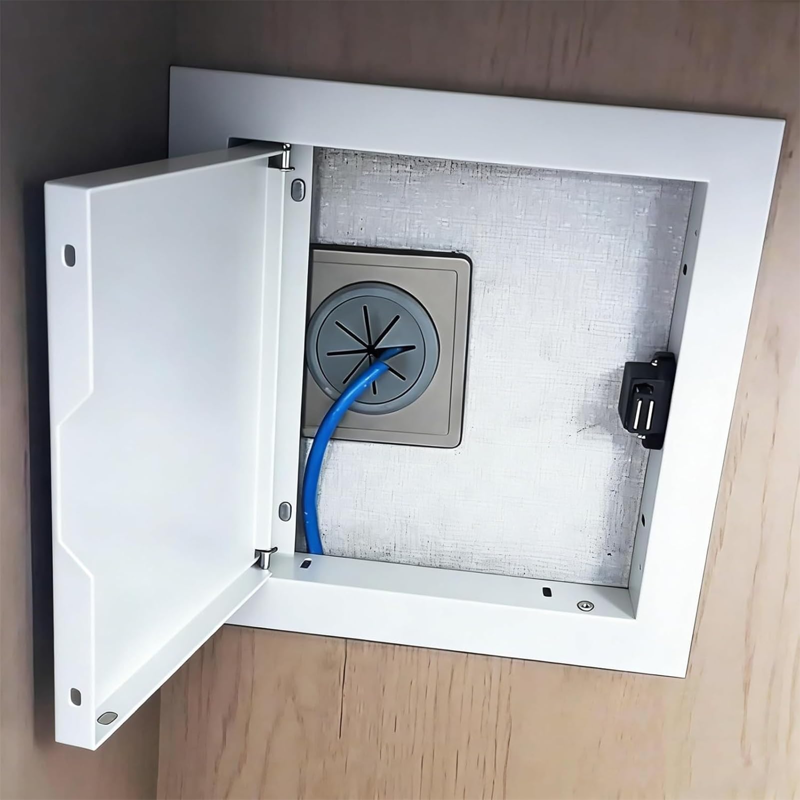 Recessed Access Panel for Drywall Ceiling 14x14 20x32 28x28 Inch, Push to Open Access Door, Plumbing/Electricity/Heating Wall Inspection Hatch, Durable Aluminum Alloy(16x24in/41x61cm)