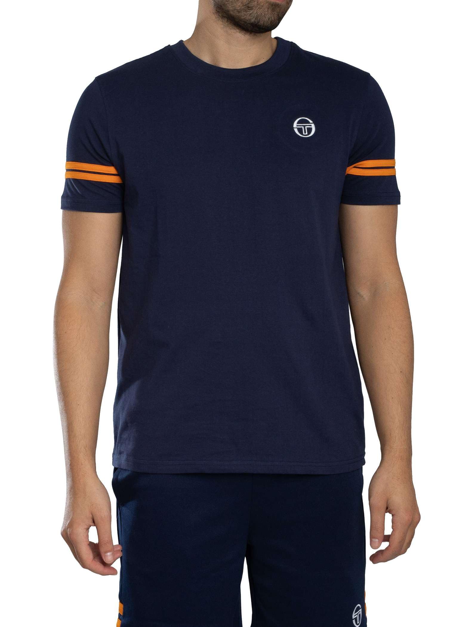 Sergio Tacchini Grello T-Shirt Maritime Blue/Orange Pepper