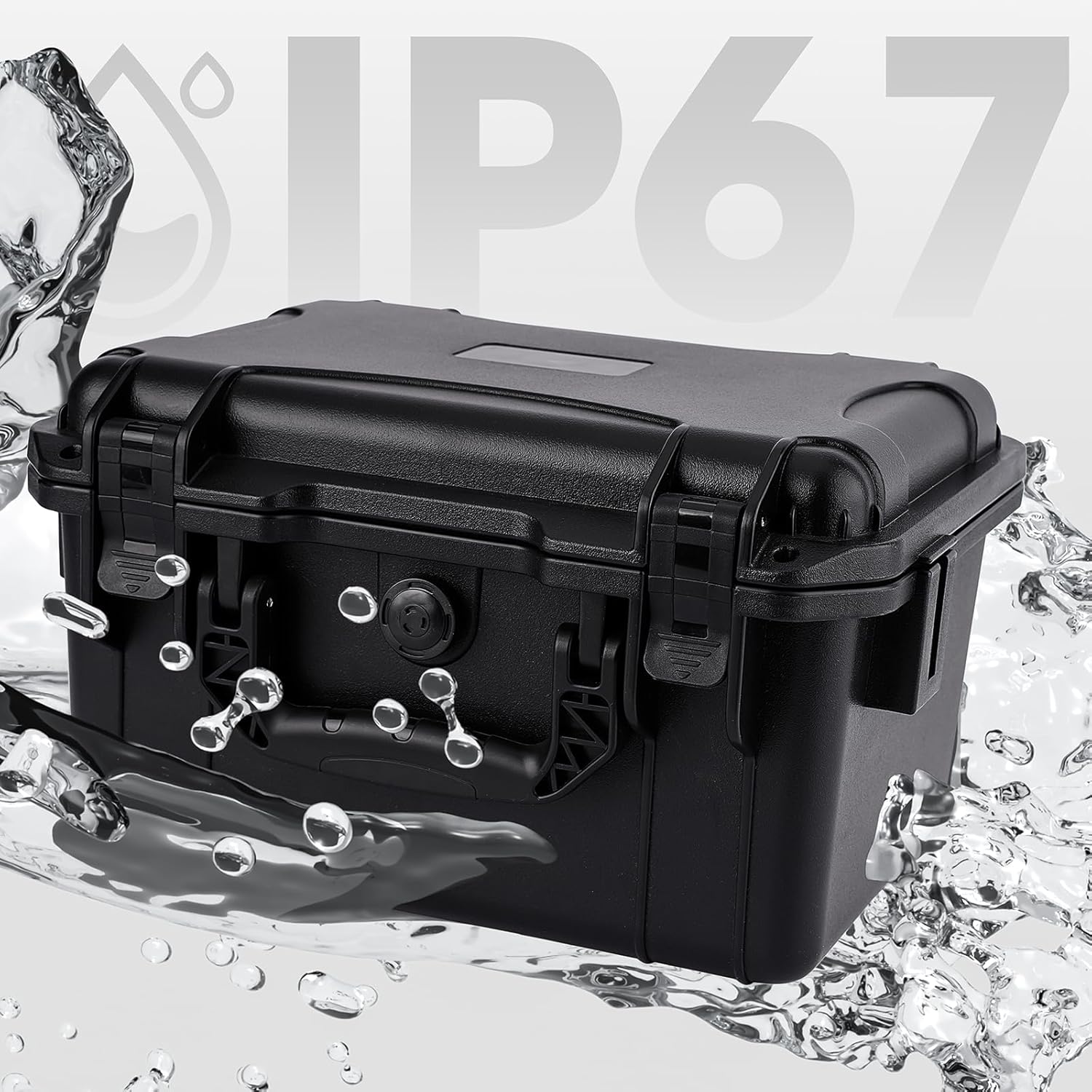 QINGUANG Graded Card Storage Box,Trading Card Case with 4 Foam Dividers,IP67 Waterproof PSA Slab Case for PSA/CSG/CGC/SGC/BGS Top Loaders Sports Cards