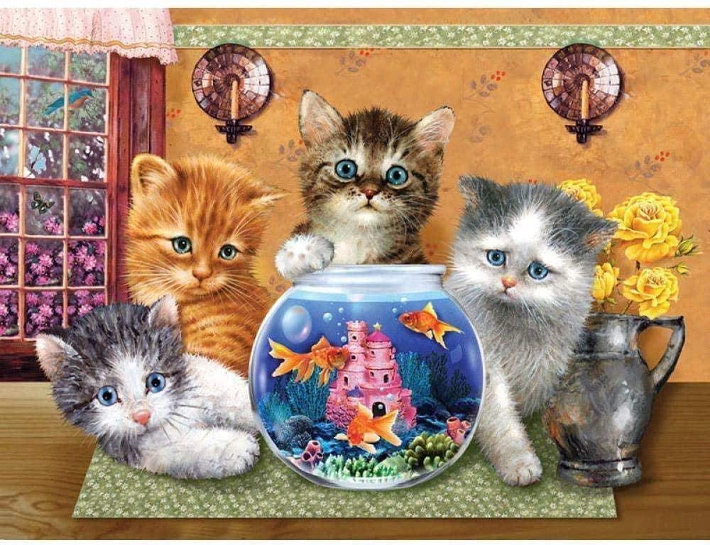 子猫4匹（クロスステッチ完成品） Amazon.co.jp: クロスステッチ キット4匹の子猫 11CT スタンプ クロス