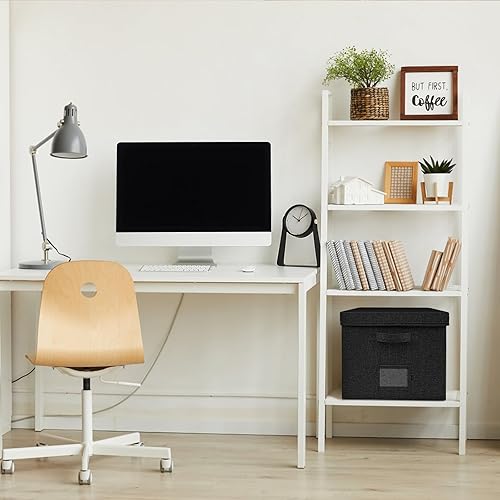 Vista 44 de Caja organizadora de archivos con tapa, organizador de almacenamiento de documentos para carpetas de archivos de cartas/documentos legales - 15 x