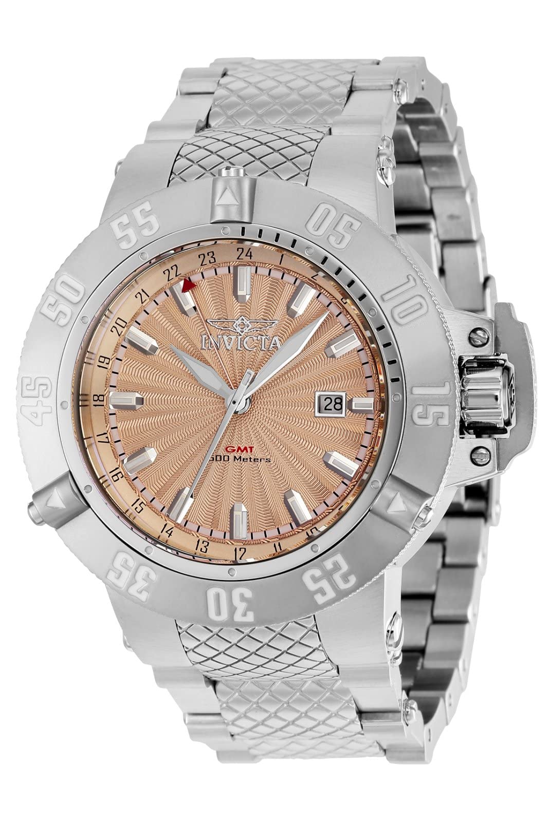 【新品手表】 Subaqua Zager Exclusive Rose Gold-Tone Dial Men's Watch 37039