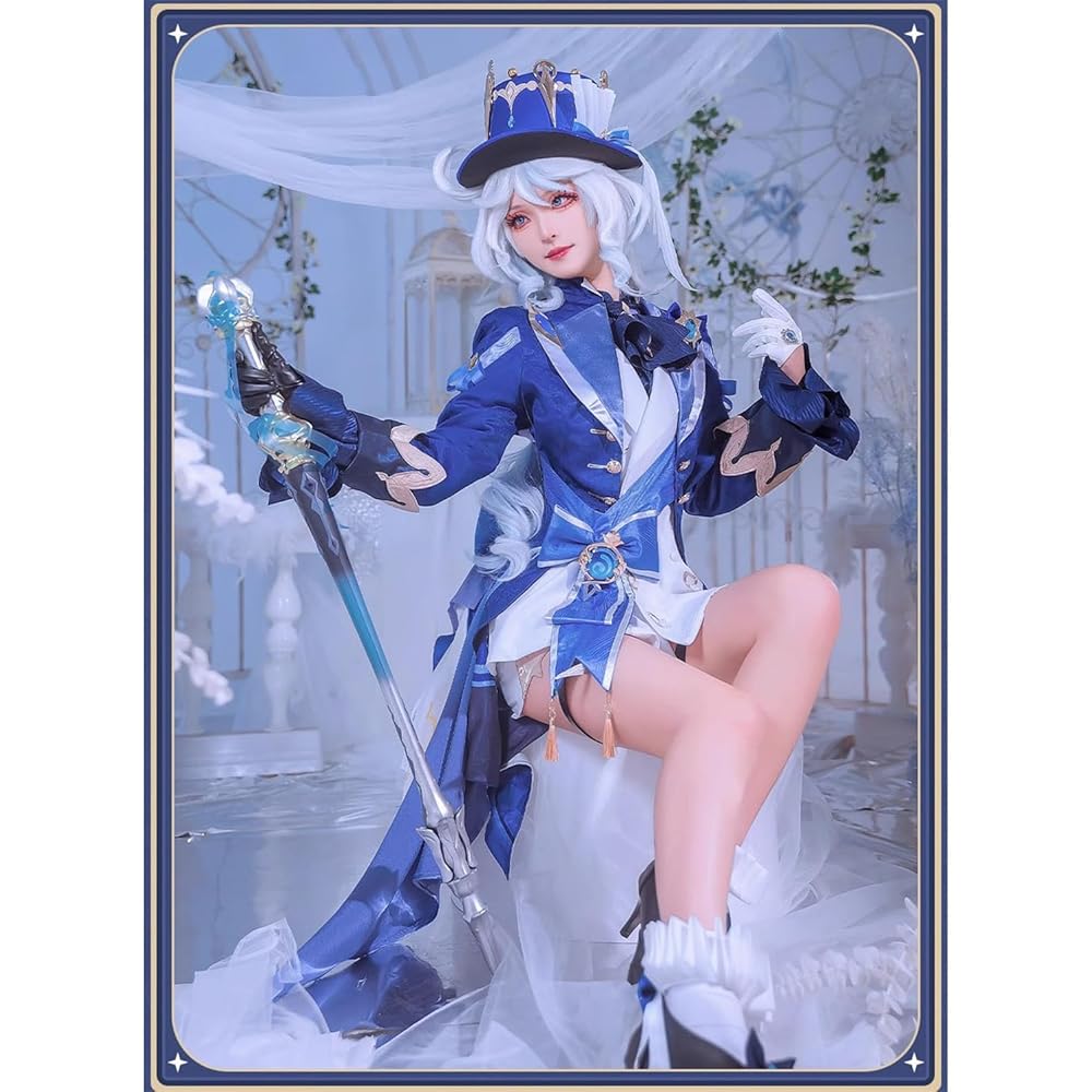 Amazon.co.jp: 【Azuiblc】コスプレ衣装 原神 フリーナ 白 帽子