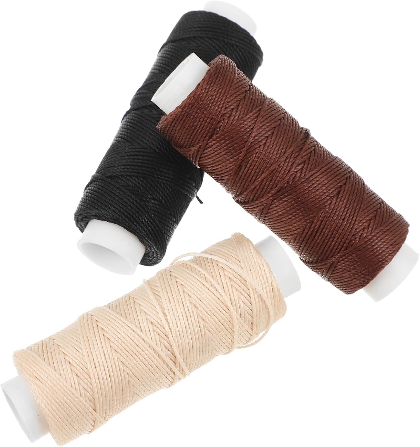 3pcs Polyester Model Boat Rigging Ropes, Flexible and Stable Deck Detail Miniature Nautical Rope Spools for Marine Model Rigging Thread Projects and Crafting