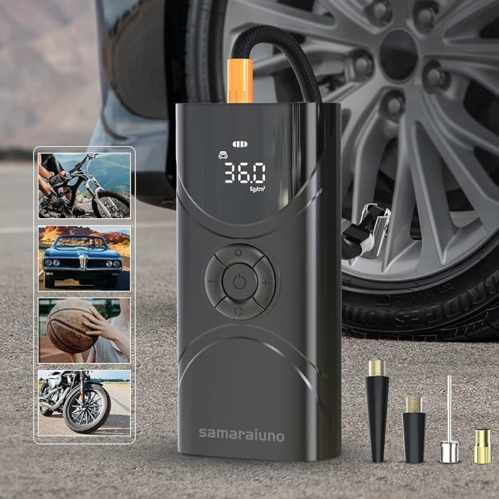 Buy Tire Inflator Portable Air Compressor, 150PSI Cordless Tire Pump