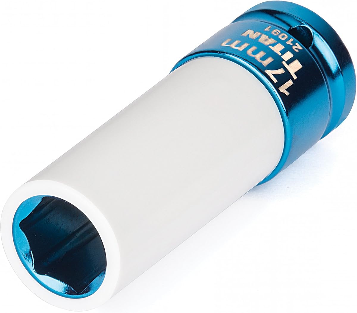 Titan 21091 1/2-Inch Drive x 17mm Non-marring Impact Deep Lug Nut Socket