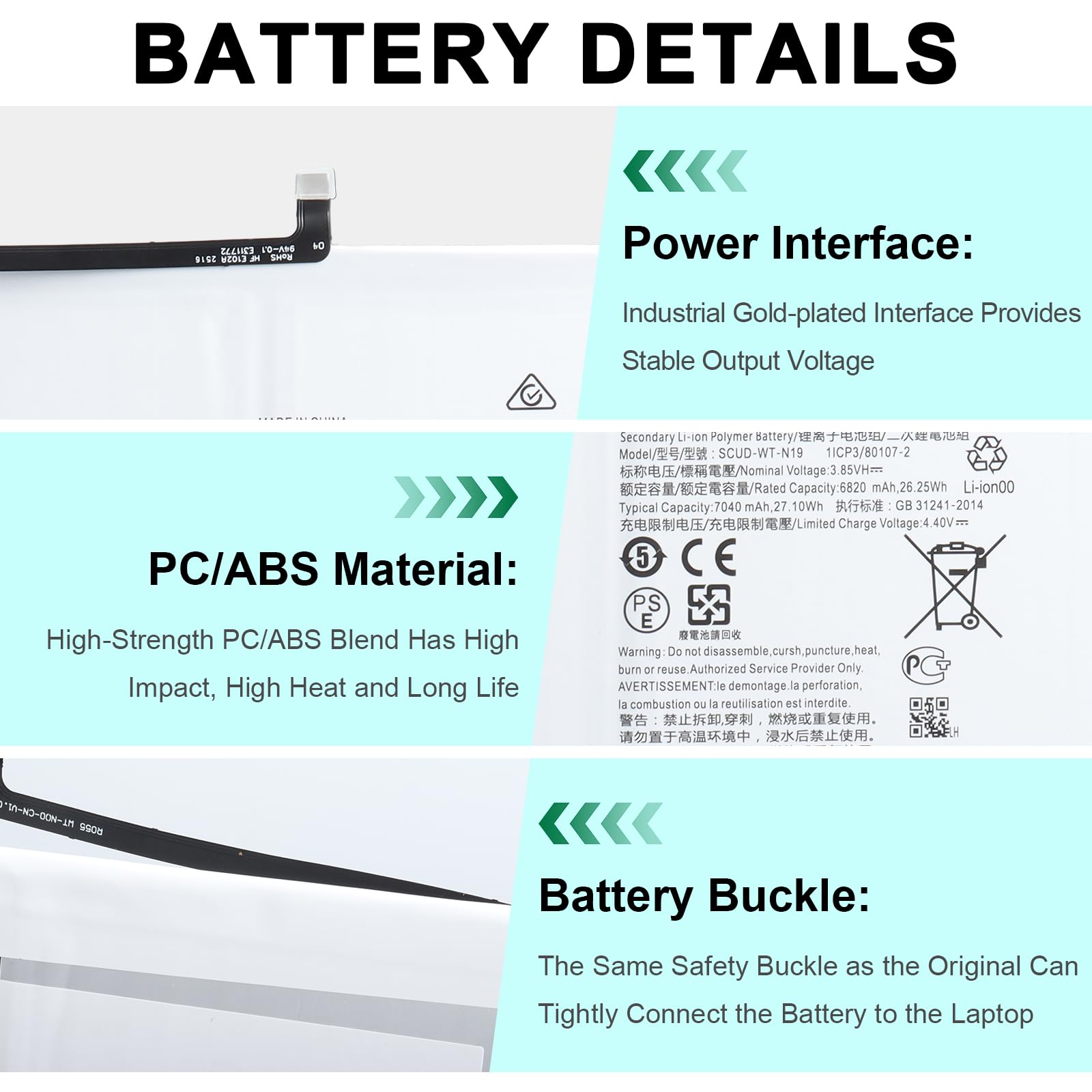 SCUD-WT-N19 Batería Compatible con Samsung Galaxy Tab A7 10.4 (2020) SM-T500 SM-T500N SM-T503 SM-T505 SM-T500N SM-T507