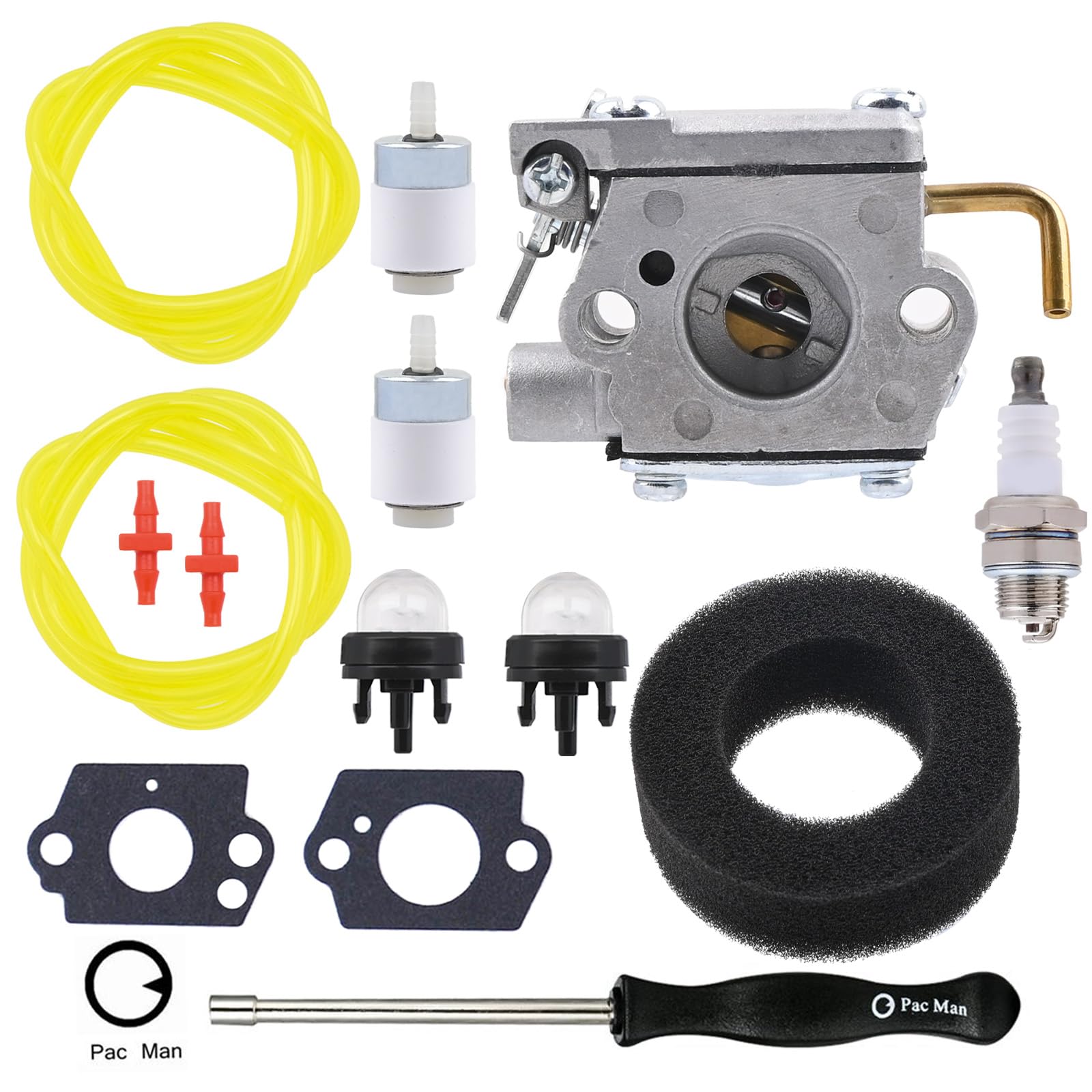 SYSKANT WT-827 Carburetor Replacement for Bolens BL100 BL150 BL250 BL410 Replacement for Yard Man Machines YM20CS YM1000 YM1500 YM320BV YM400 YM70SS