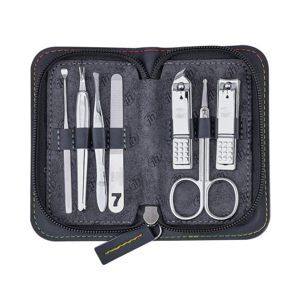 cortauñas, Juego de manicura, kit pedicura cortaúñas 9 piezas Kit aseo profesional for hombres