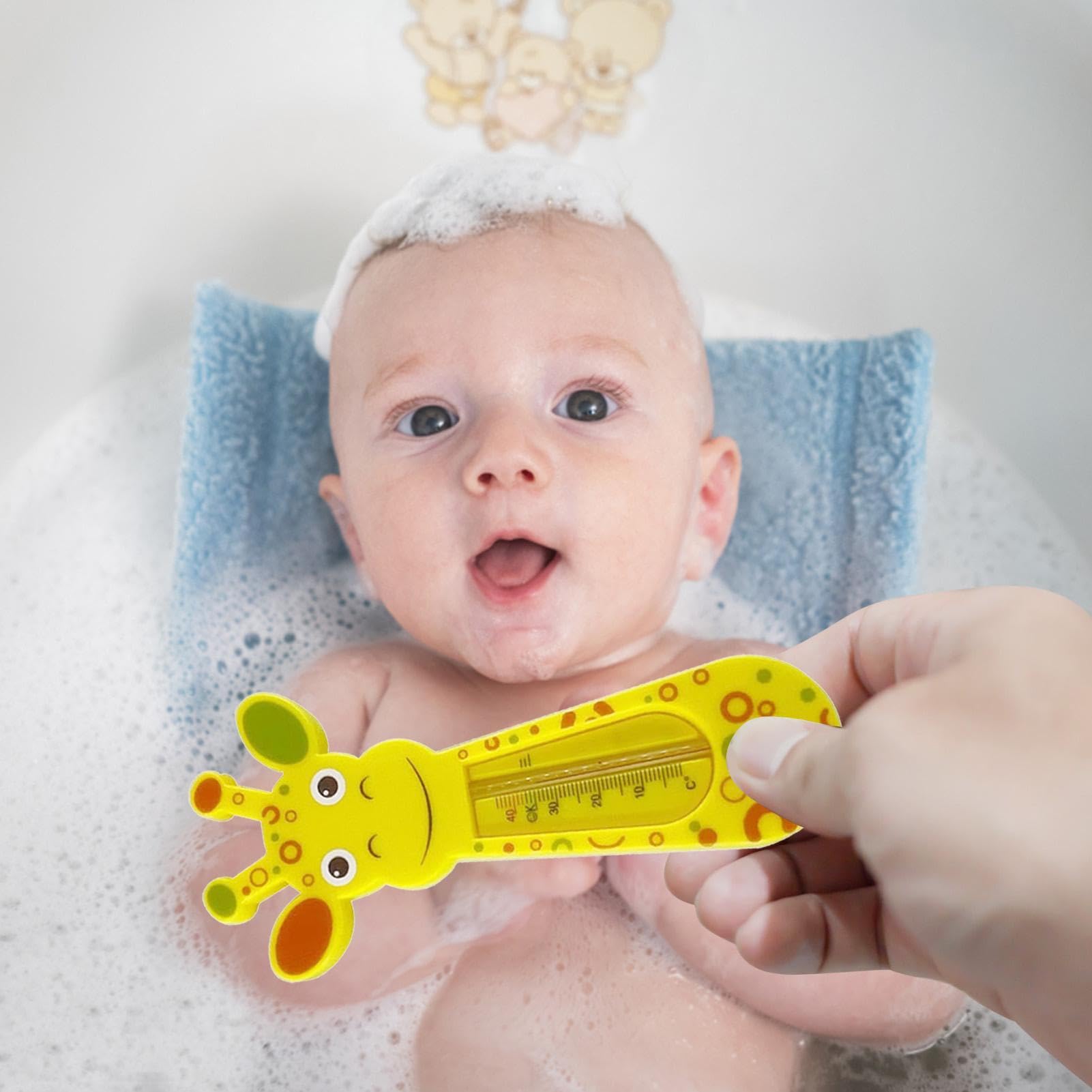 Girafe Thermomètre De Bain Sécurité - Thermomètre De Baignoire Pour Bébé, Température De L'eau Pour Le Bain Et La Natation