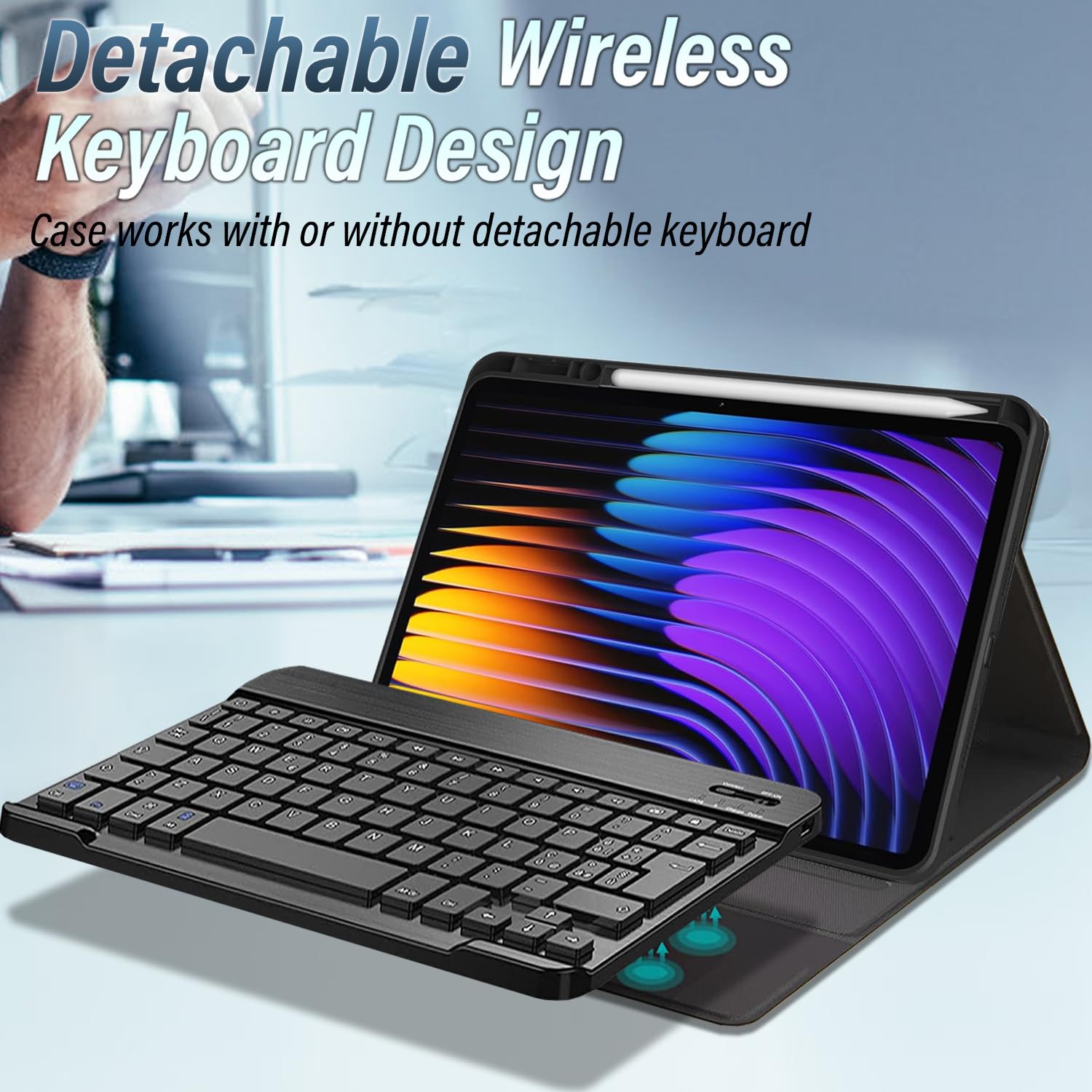 EasyAcc Tastiera Per Xiaomi Mi Pad 7/7 Pro | 11,2 Pollici | QWERTY
