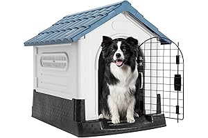 33" Dog House Outdoor Indoor for Small Medium Large Dogs