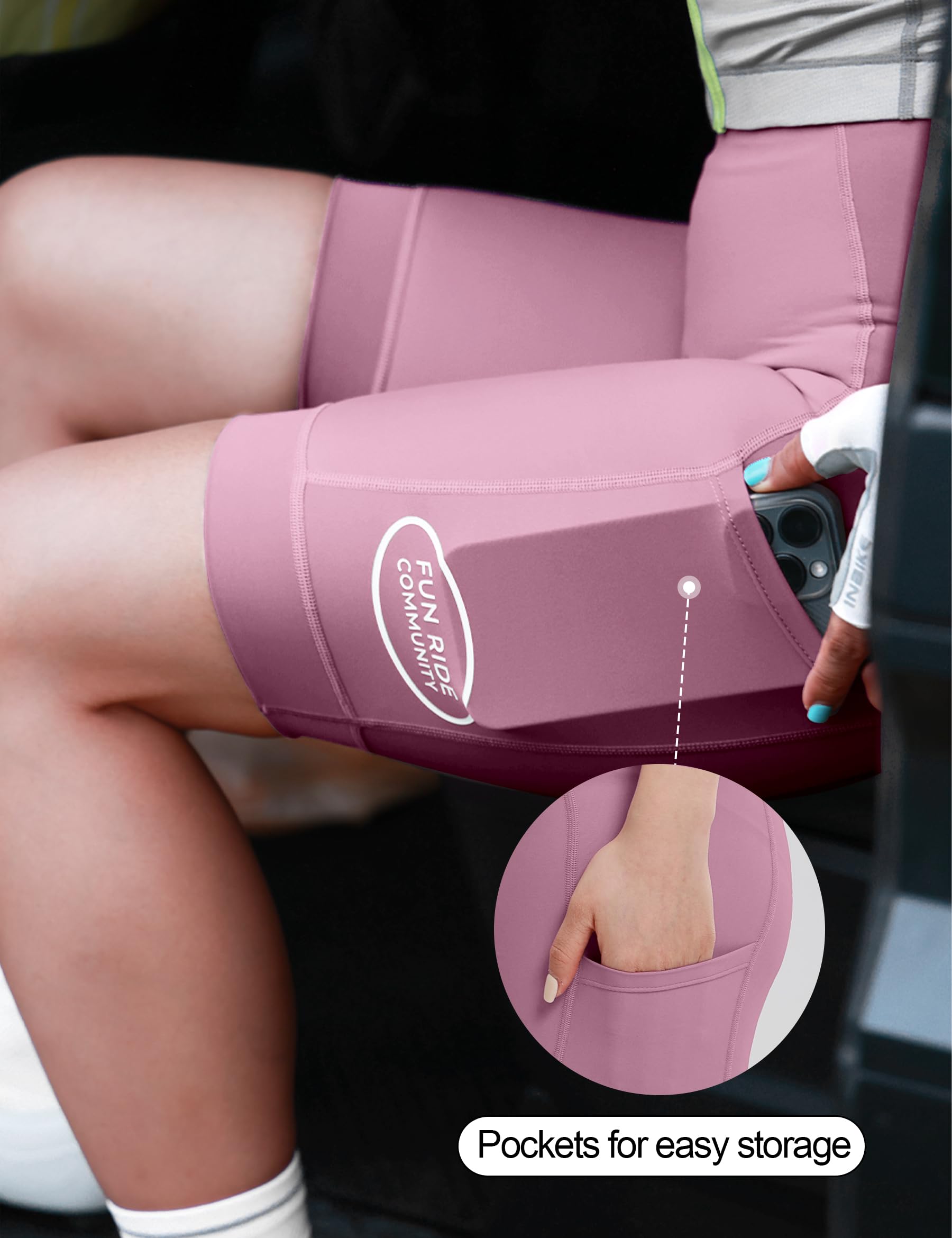 INBIKE Fahrradhose Radlerhose Damen Sommer Kurz Gepolstert Frauen mit 3D Sitzpolsterung eine Tasche Atmungsaktiv Hochelastisch YS571_EUXR