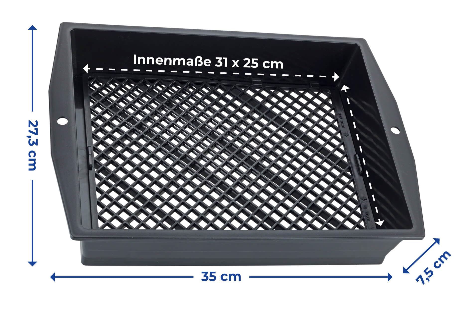Maximex Tamis de jardin avec passoire réglable, tamis de jardin avec surface extra large pour filtrer les pierres, les racines et les feuilles, aide au jardin pour la récolte