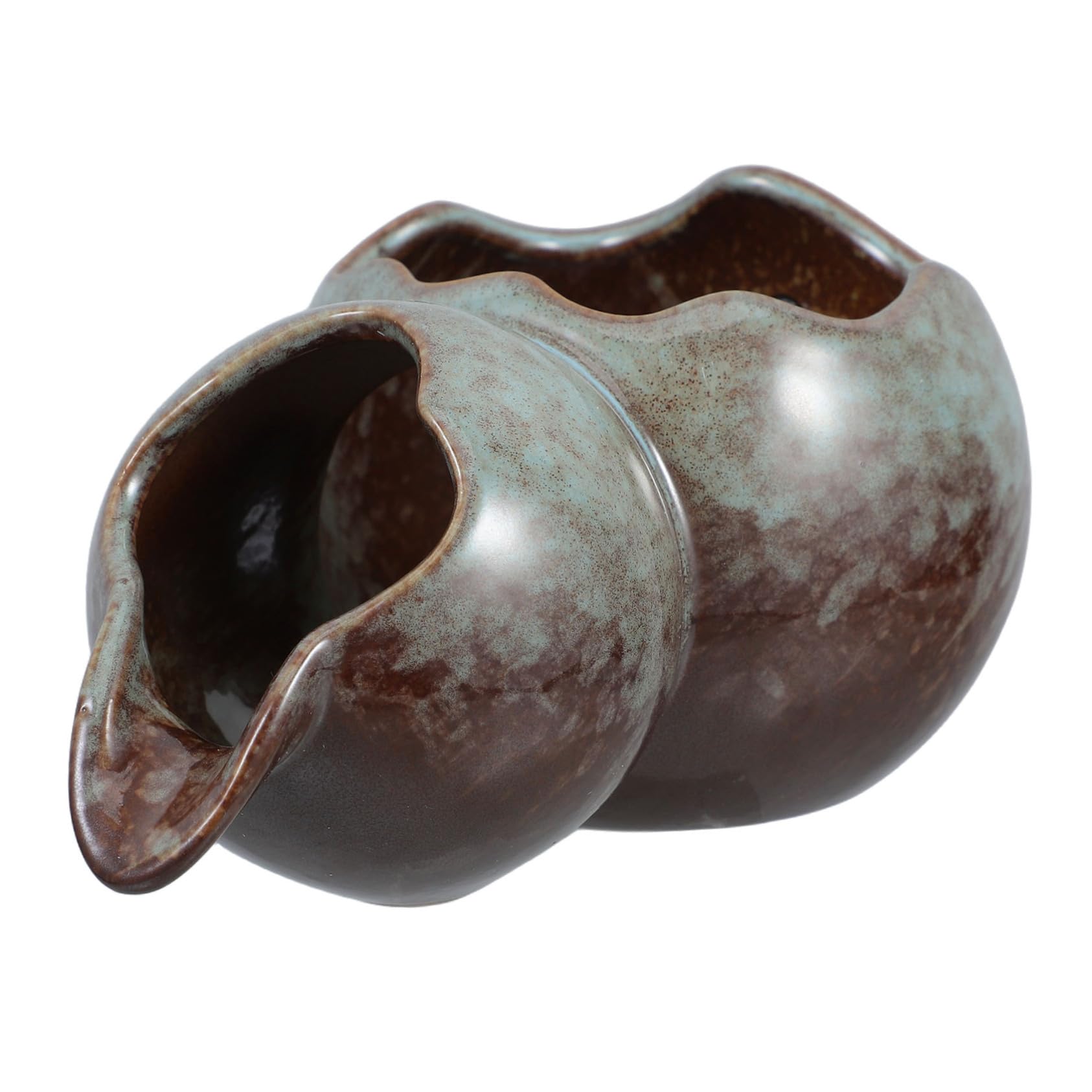 HAKIDZEL Small Ceramic Fountain Accessory for Decor Elegant Shaped Design for Continuous Water Flow Hydroponic Friendly for Aquariums and Garden Fountains