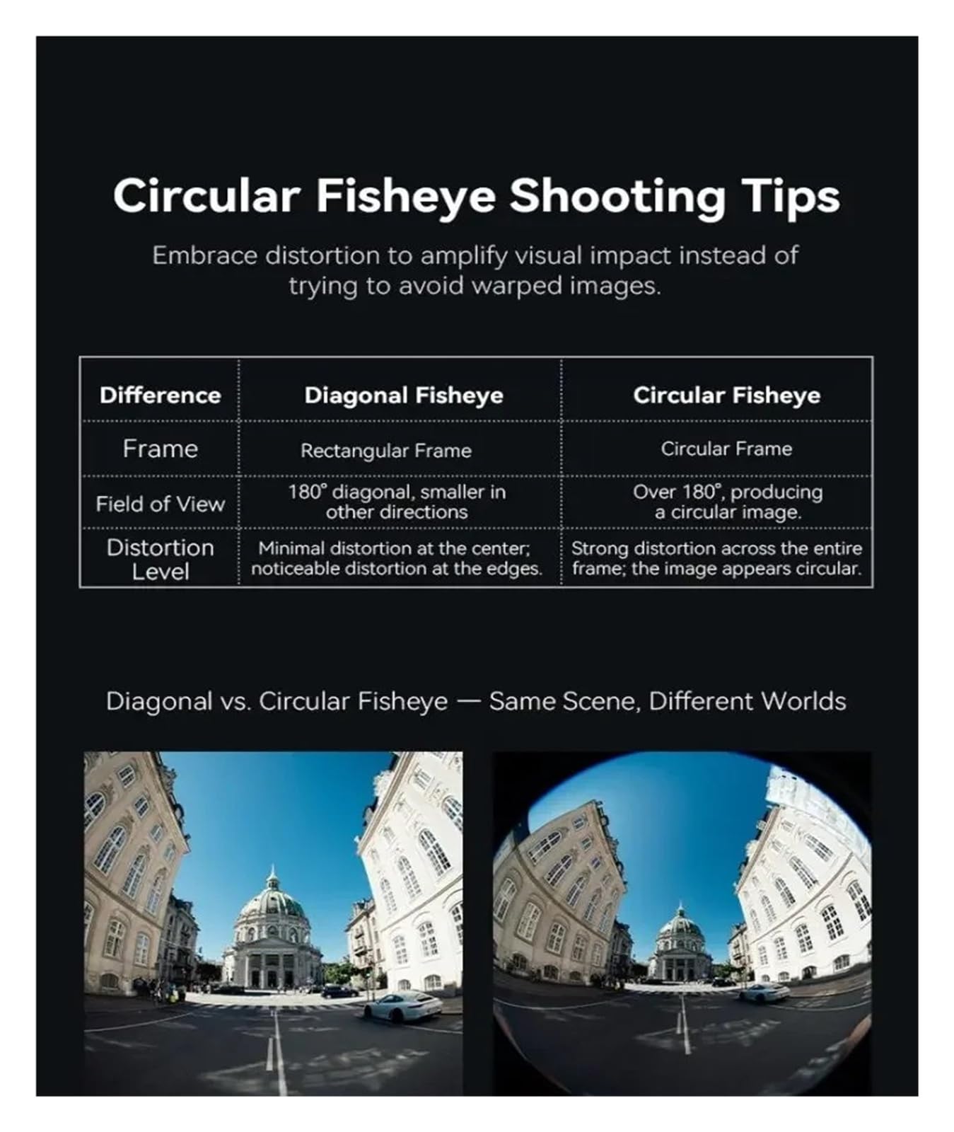 Obiettivo Fisheye full frame F2.8 da 6 mm, compatibile con Sony E