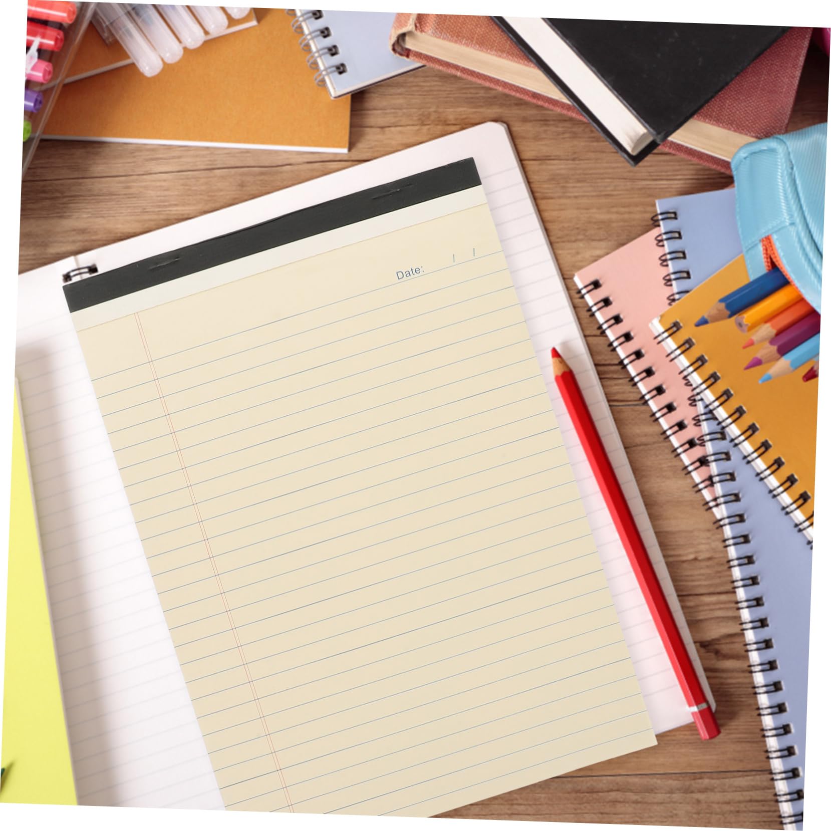 4stücke Linierter Block Mit Abreißbaren Notizzetteln Aus Hochwertigem Papiermaterial Als Memo Pad Oder Notizblock Für Studenten Tragbar Und Praktisch Für Tägliche Notizen