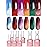 YTD Likomey Color Changing Gel Nail Polish 6 Colors with Base and Top Coat Kit,Fall Winter Mood Temperature Change Colors Red Green Blue Ombre Thermal Manicure UV Color Gel Set,8 Pcs 7.5 ml