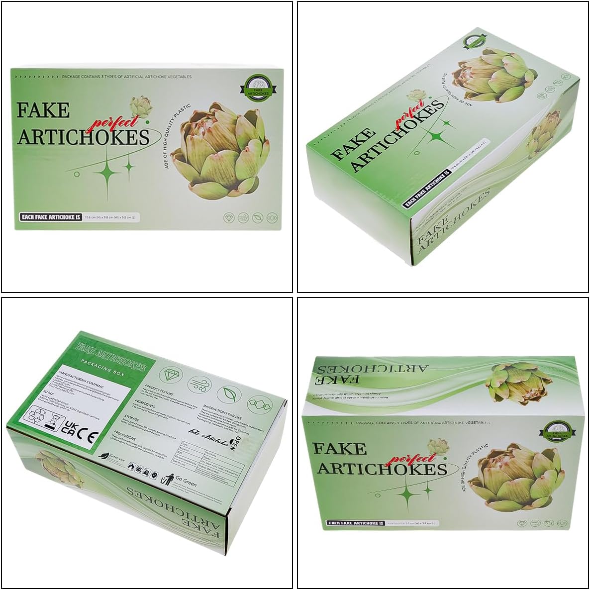 6Pcs Small Green Faux Artichokes Fake Artichokes Artificial Vegetables and Fake Fruits Artichoke Bowl Filler for Home Kitchen Centerpiece Tabletop Decorations