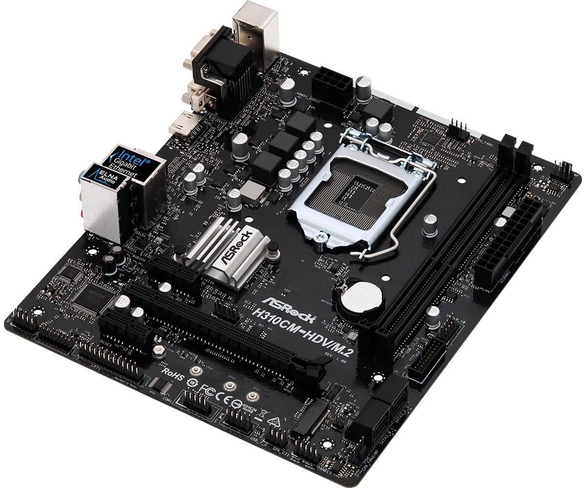 CPU Intel Core i7 9700 ASRock H310CM-HDV/M.2 Amazon.com: ASRock H310CM-HDV/M.2 Intel H310 Micro ATX DDR4-SDRAM