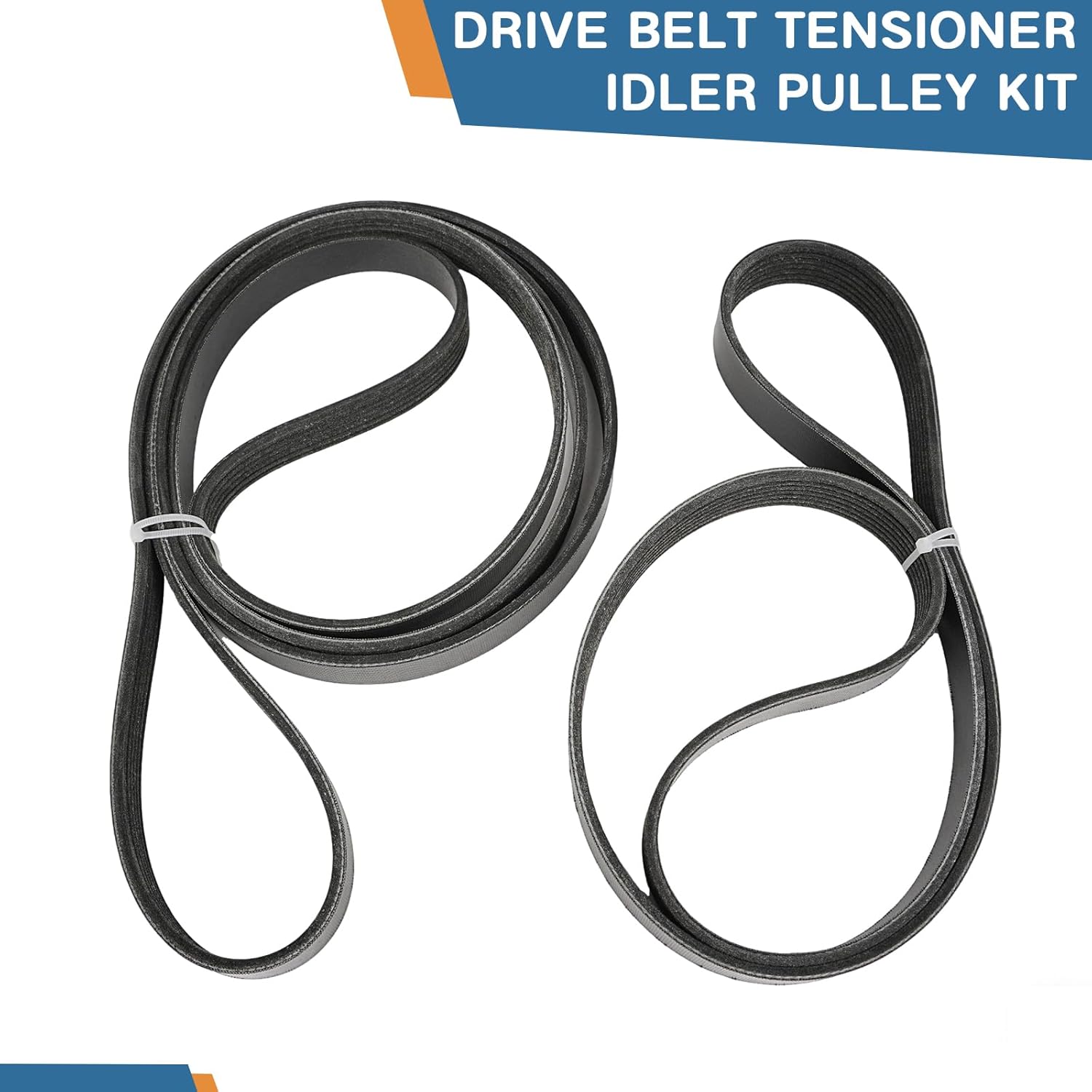 Idler Pulley and Belt Tensioner Kit for Audi A6 A7 Quattro Q5 Q7 S4 S5 SQ5 2011-2015 for Porsche Cayenne Panamera 2011-2016 for Volkswagen Touareg 2011-2014 3.0L V6 Replaces 06E903133AG