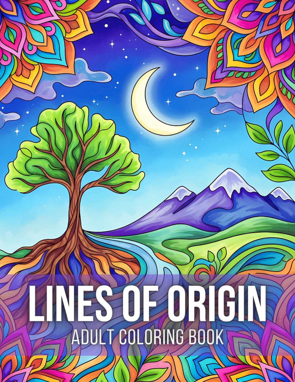 Lines of Origin Adult Coloring Book: Symbolic Designs for Creative Reflection and Relaxation