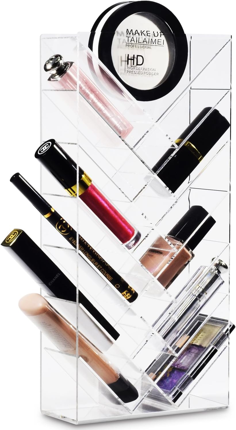 Ikee Design Acrylic Makeup Organizer Lipstick Rack Lipglosses Holder