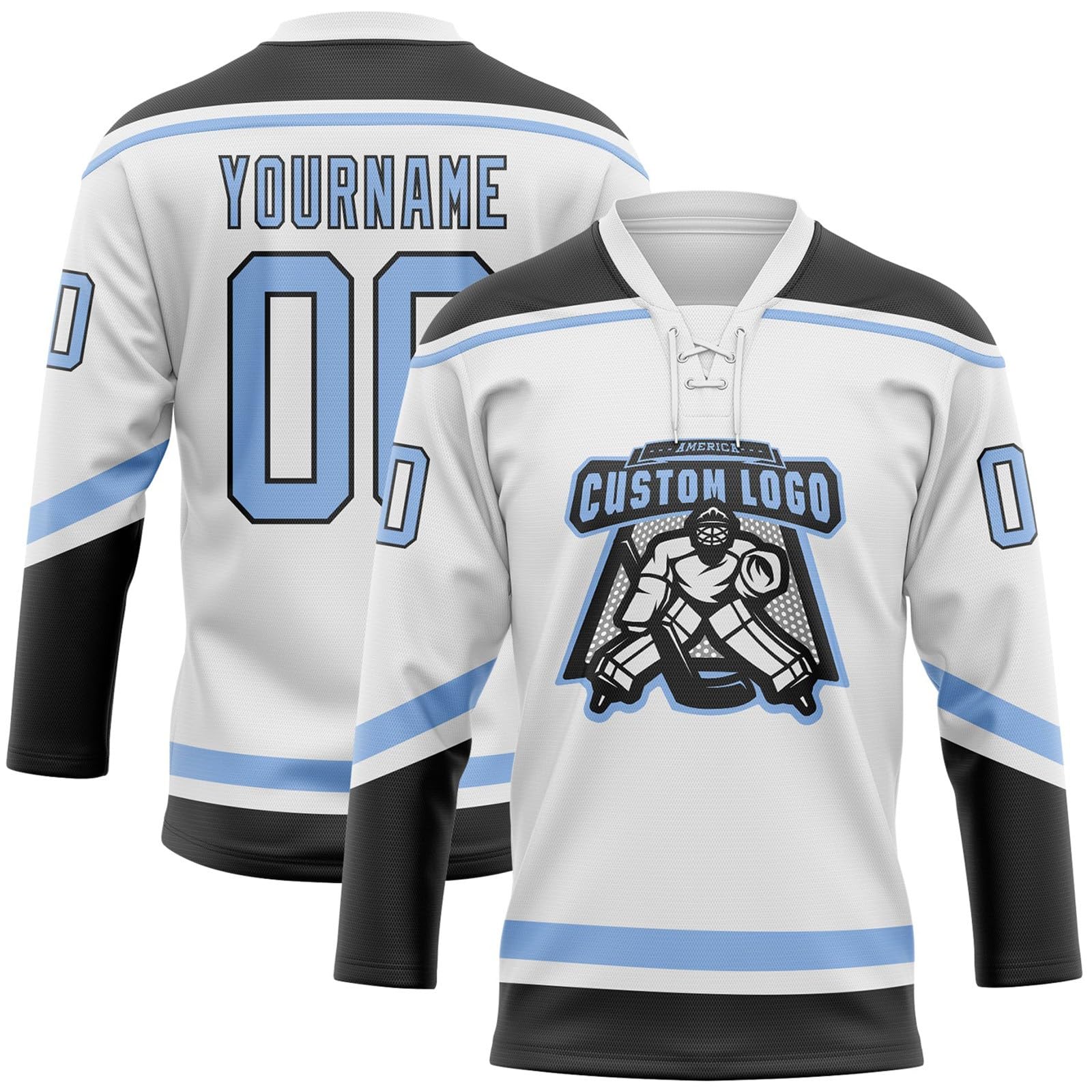 Generico Maglie da Hockey su Ghiaccio Personalizzate,progetta la Tua Maglia da Hockey su Ghiaccio Personalizzata con Il Tuo Nome/Squadra/Numero