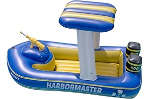 SWIMLINE ORIGINAL Harbor Master Inflatable Patrol Boat Pool Float