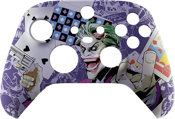 eXtremeRate Custom Shell for Xbox Series X & S Controller - Revitalize Your Controller - Clown Cards Replacement Cover Front Housing Cover for Xbox Core Controller Wireless [Control NOT Included] - 4