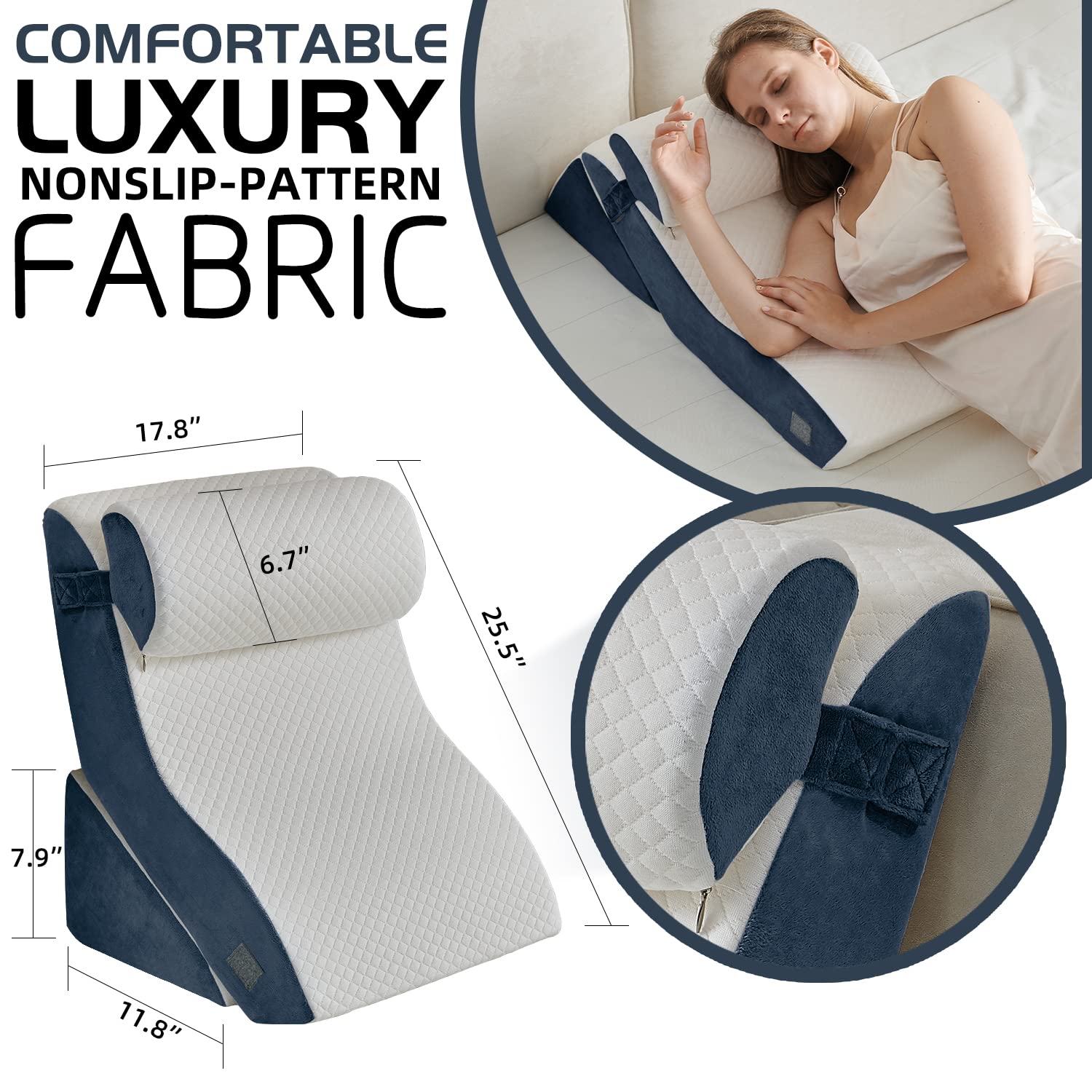 Gymax 6PCS Orthopedic Bed Wedge Pillow Set Post Surgery Memory Foam For Back Neck Leg | Best Buy Canada - View #7